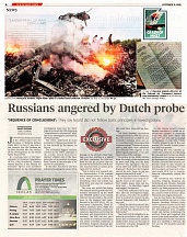 NST article: Russians angered by Dutch probe